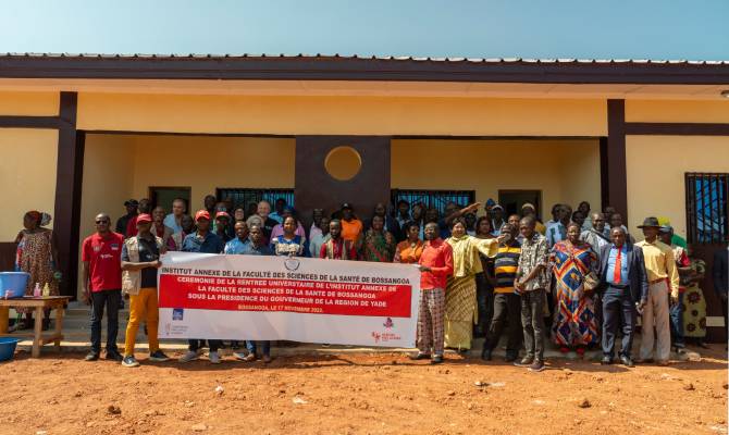 Opening of the academic year at Bossangoa school of nursing and midwifery.