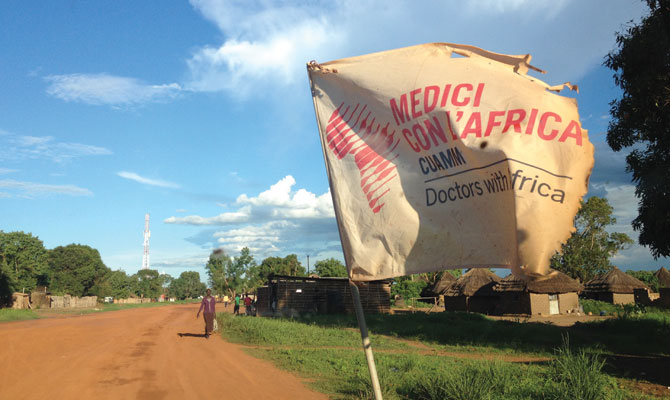 sud sudan rientro personale medici con l'africa cuamm a Lui